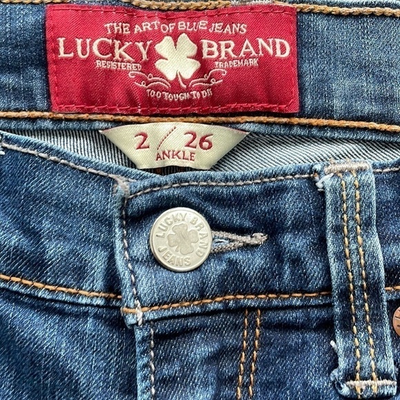 Sz2 Lucky Brand Sophia Skinny Ankle in a medium blue wash VVGUC - Picture 6 of 9